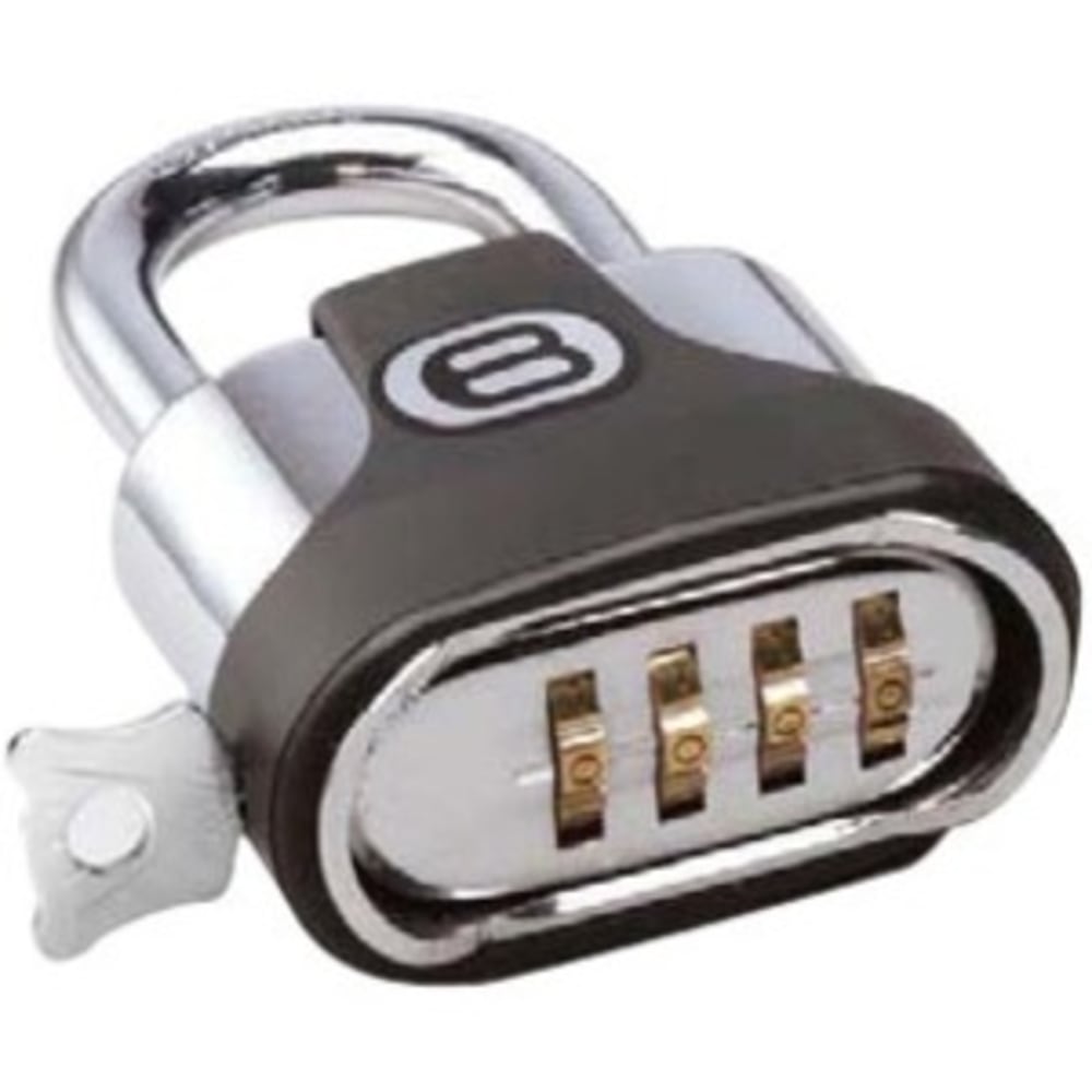 Bretford Resettable Combination Padlock - 10000 Digit - Steel