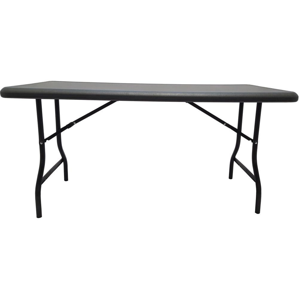 Iceberg IndestrucTable TOO 1200-Series Folding Table, 30inW x 60inD, Charcoal