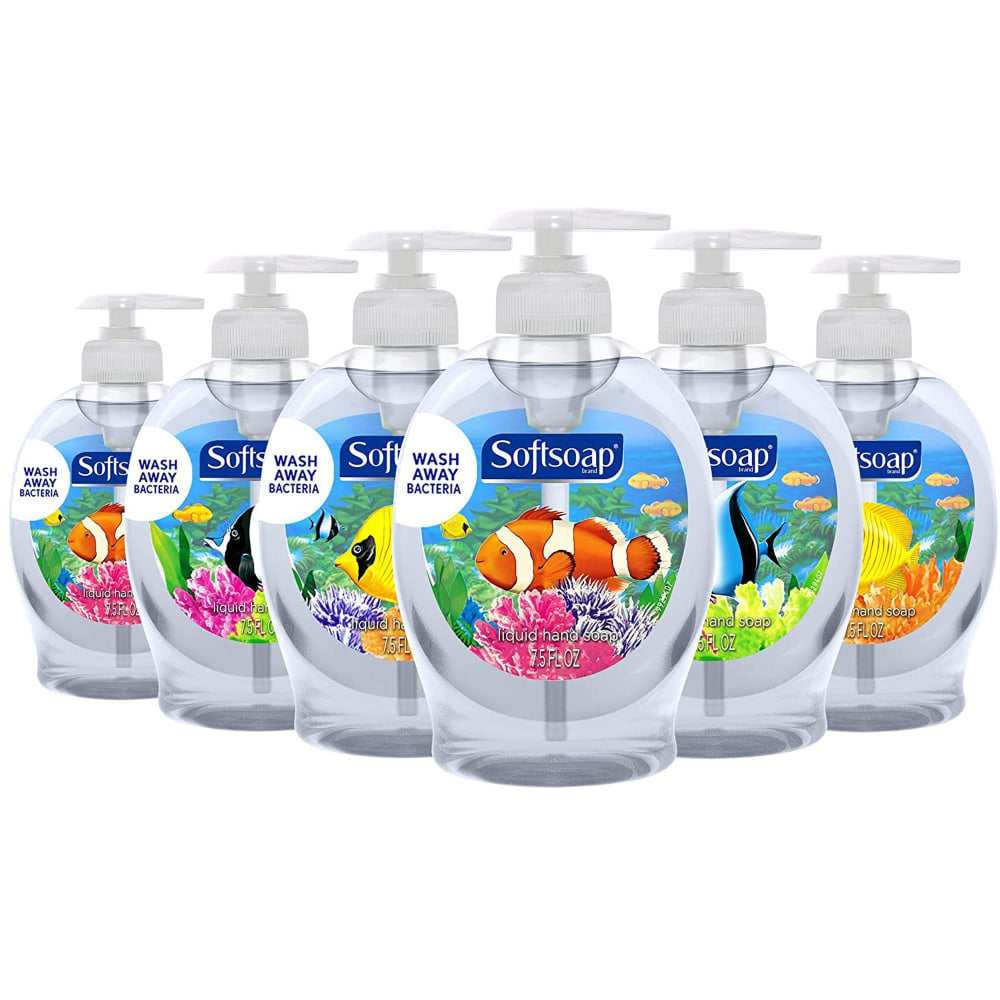 Softsoap Aquarium Hand Soap, Fresh Scent, 7.5 Oz., Pack Of 6 Bottles