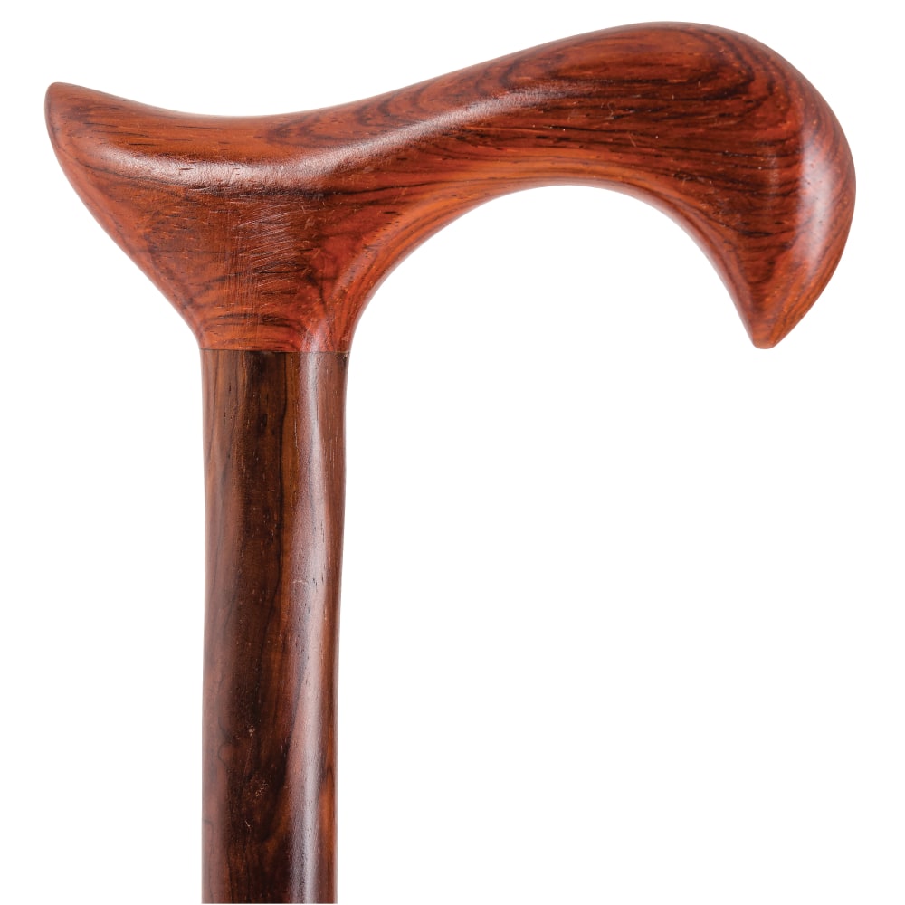 Brazos Walking Sticks Twisted Cocobolo Exotic Wood Derby Cane, 37in