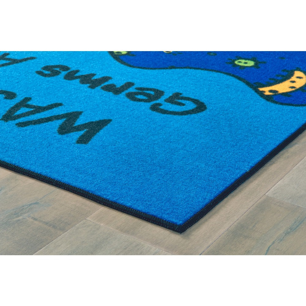 Carpets for Kids KID$Value Rugs Wash Away The Germs Rug, 3ft x 4 1/2ft , Blue