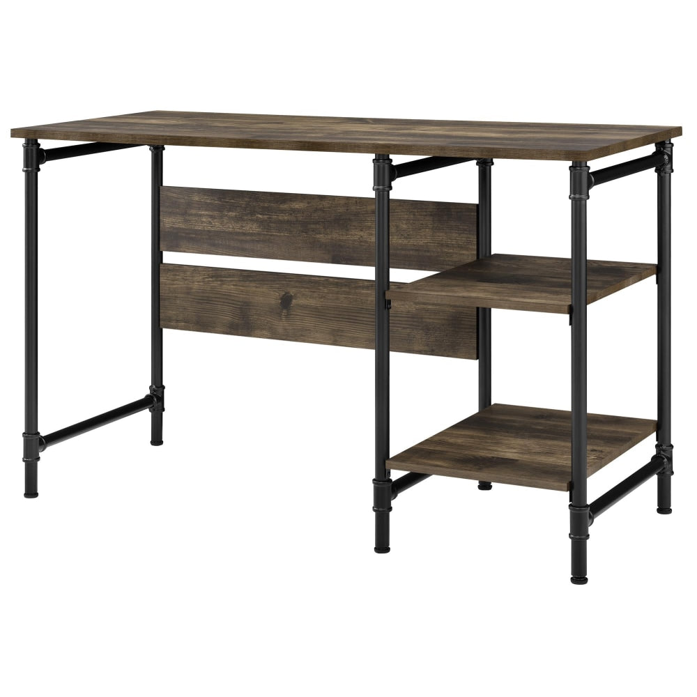 Ameriwood Home Carter 47inW Single-Pedestal Computer Desk, Rustic