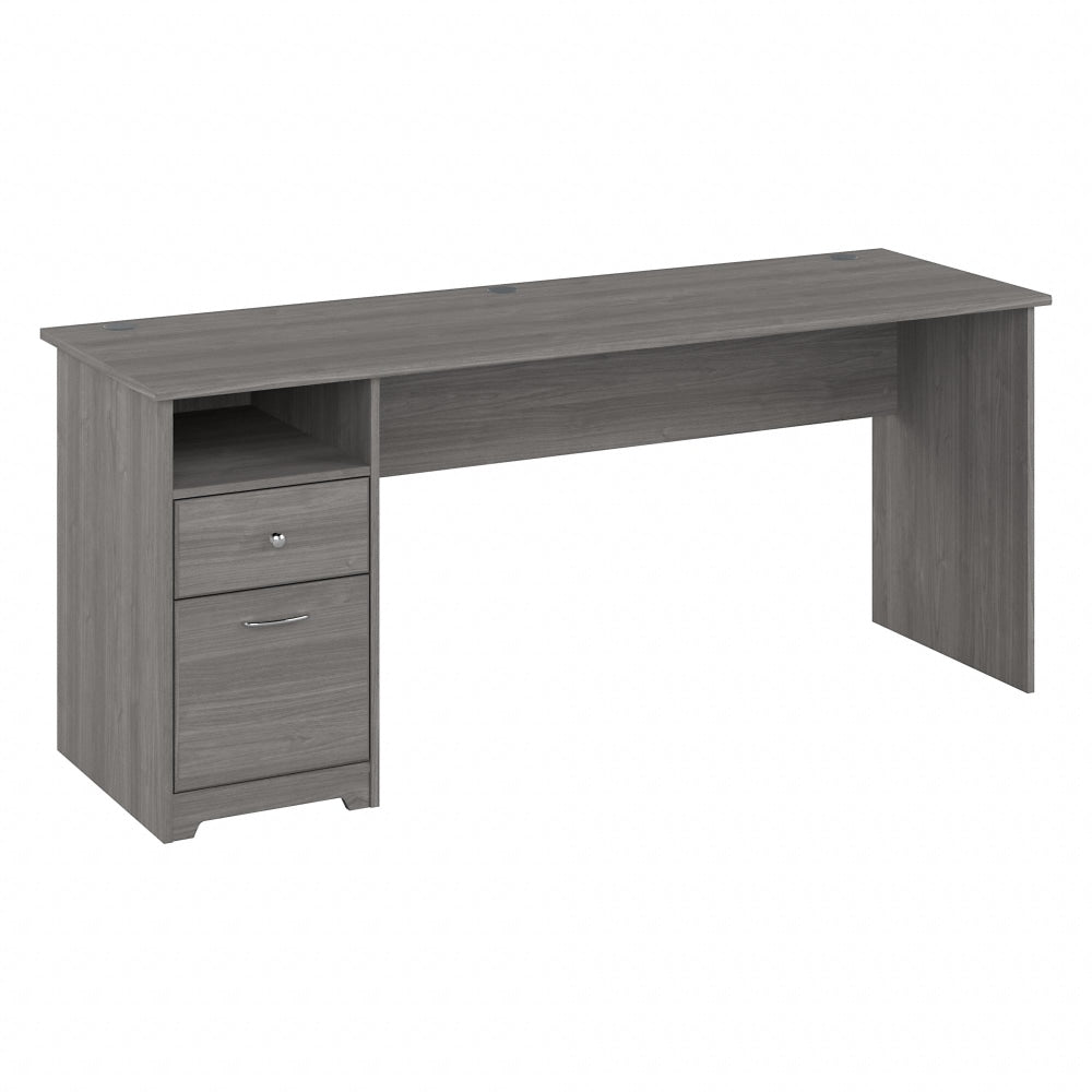 Bush Furniture Cabot 72inW Computer Desk With Drawers, Modern Gray, Standard Delivery