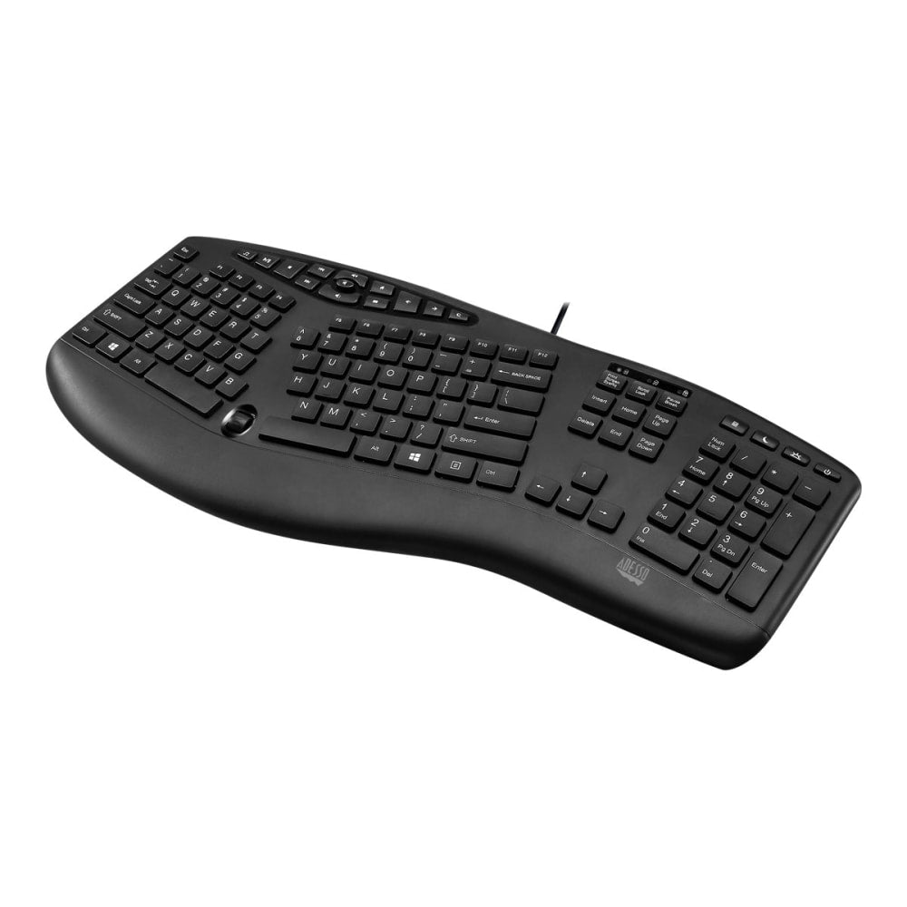 Adesso TruForm Media 160 Ergonomic Desktop Keyboard For Windows