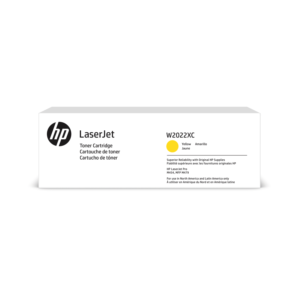 HP 414X Yellow Contract High Yield Toner Cartridge, W2022XC