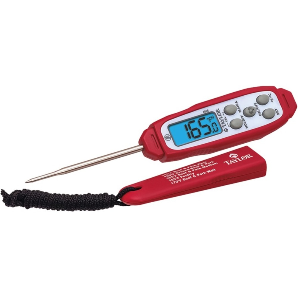 Taylor Digital Thermometer - Water Proof - Red