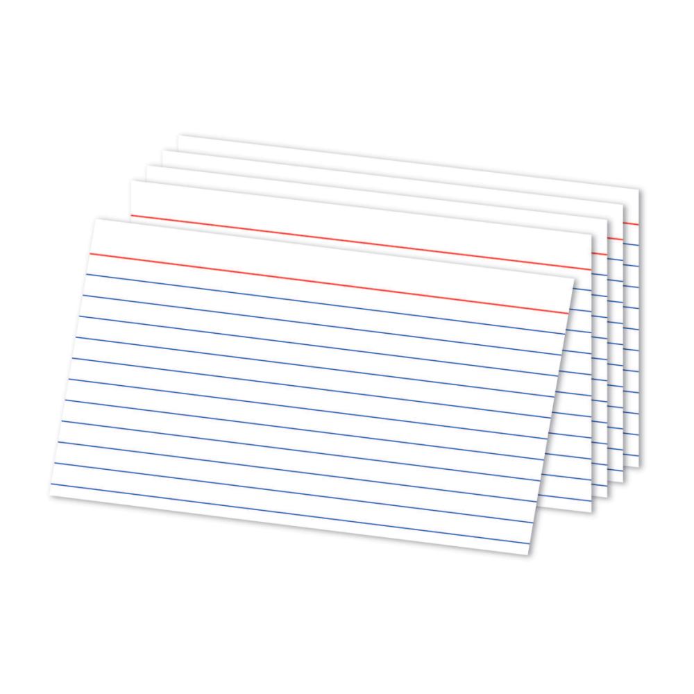 Office Depot Brand Index Cards, Ruled, 5in x 8in, White, Pack Of 300