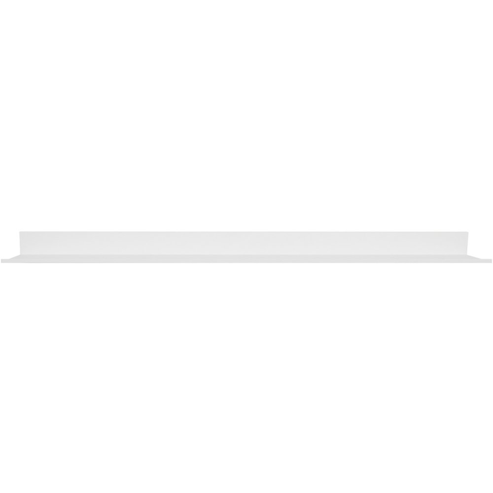 Hangman 48-Inch No-Stud Floating Shelf (White Powder Coat) - 2.5in Height x 47.9in Width x 4.6in Depth x 4.6in Length - Durable, Rust Proof, Damage Resistant, Sturdy, Easy to Clean - White - Aluminum