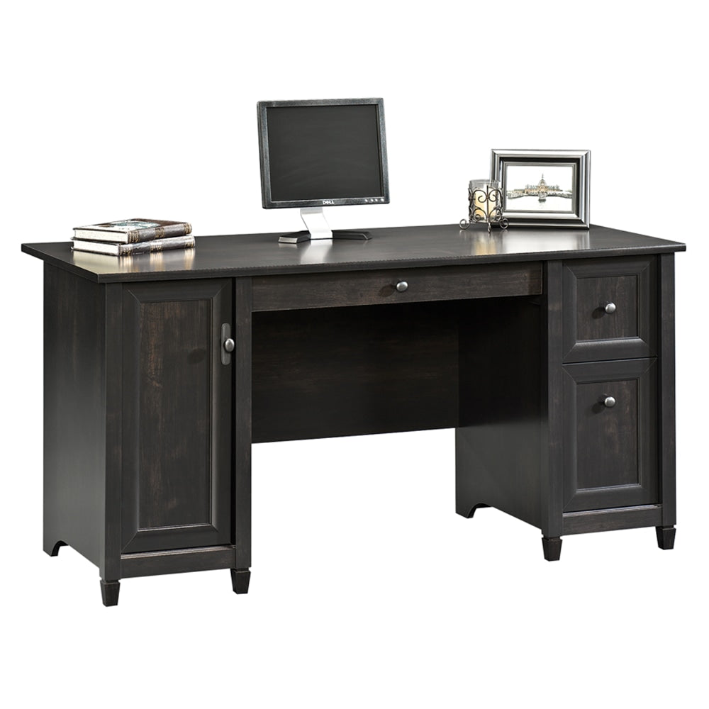 Sauder Edge Water 59inW Computer Desk, Estate Black