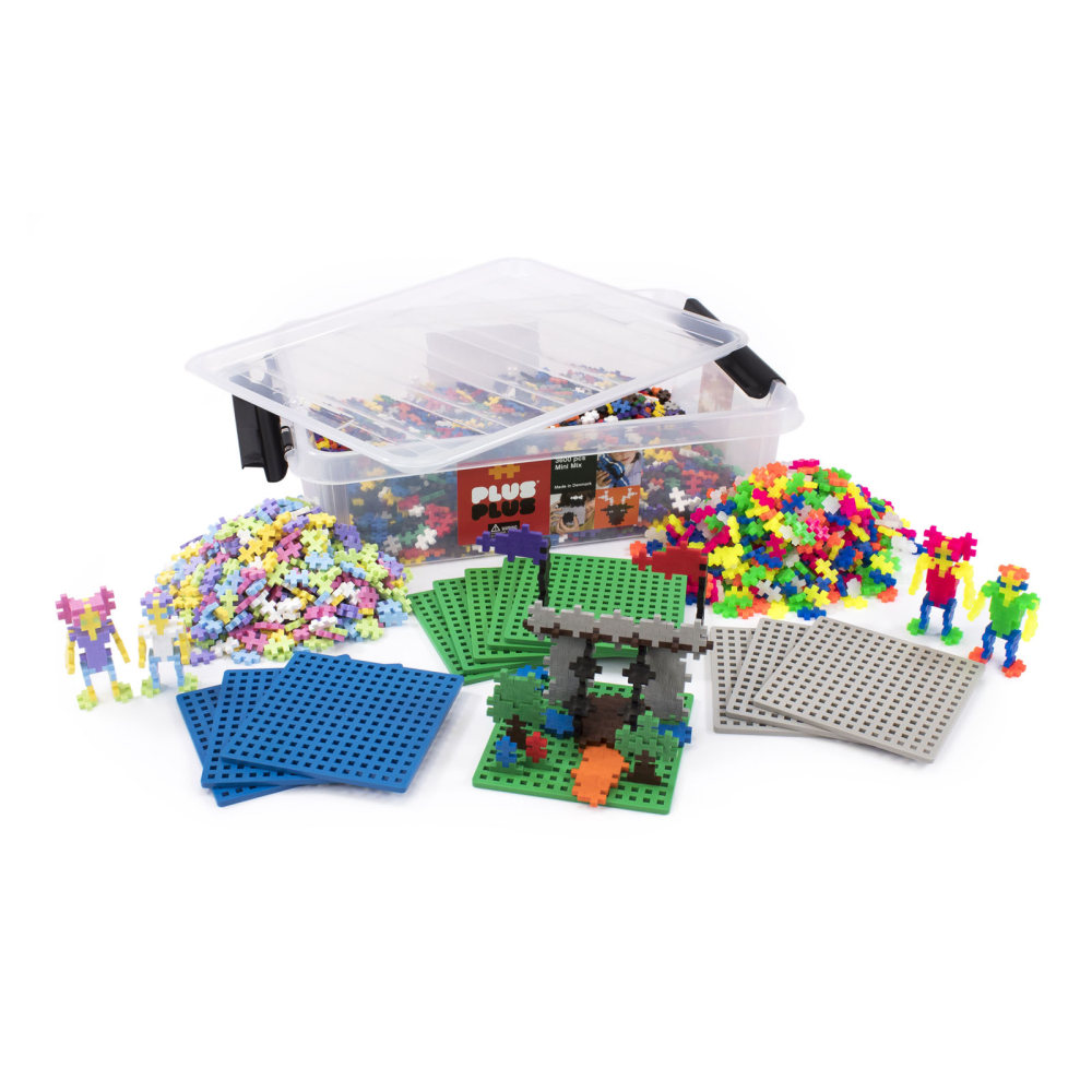 Plus-Plus School Set, Multicolor, Grades K-7, Set Of 3,600 Pieces