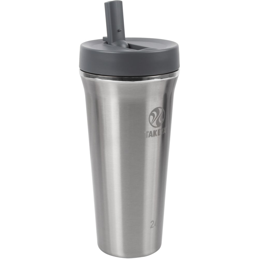 Takeya Reusable Straw Tumbler, 24 Oz, Steel