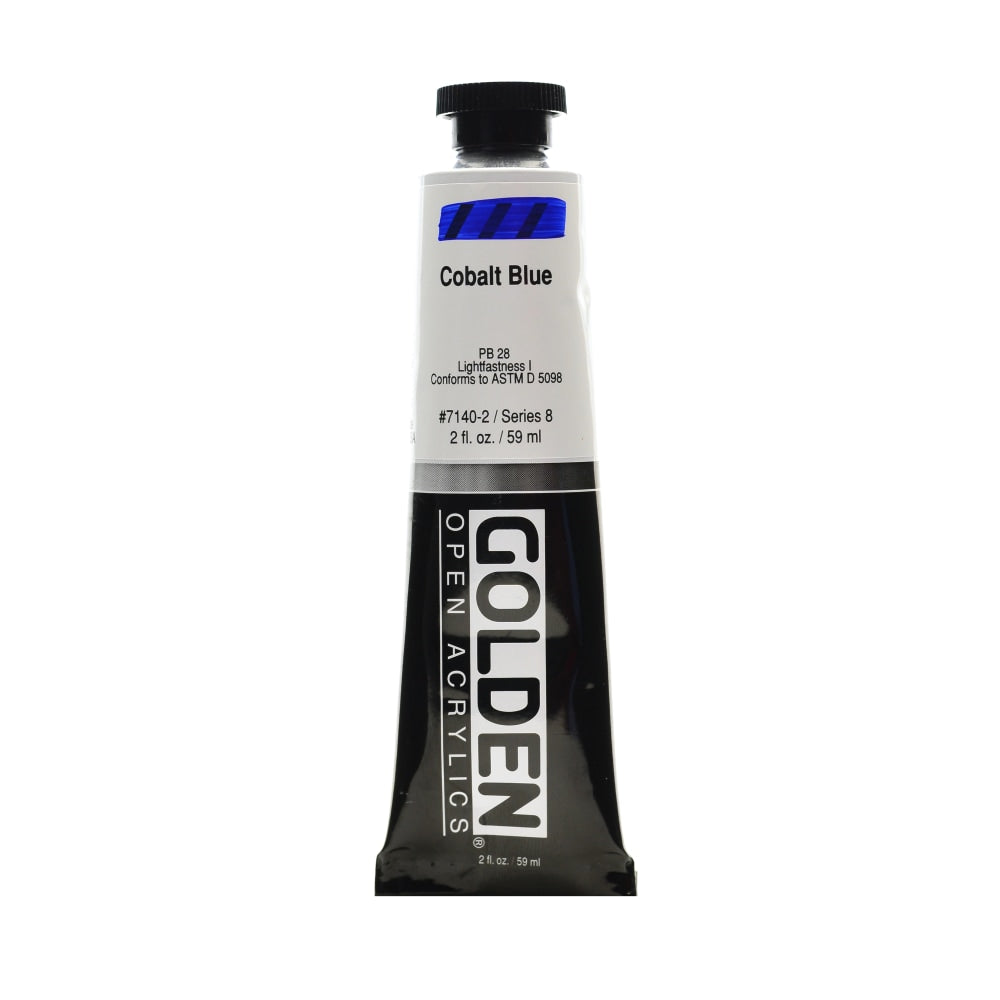 Golden OPEN Acrylic Paint, 2 Oz Tube, Cobalt Blue