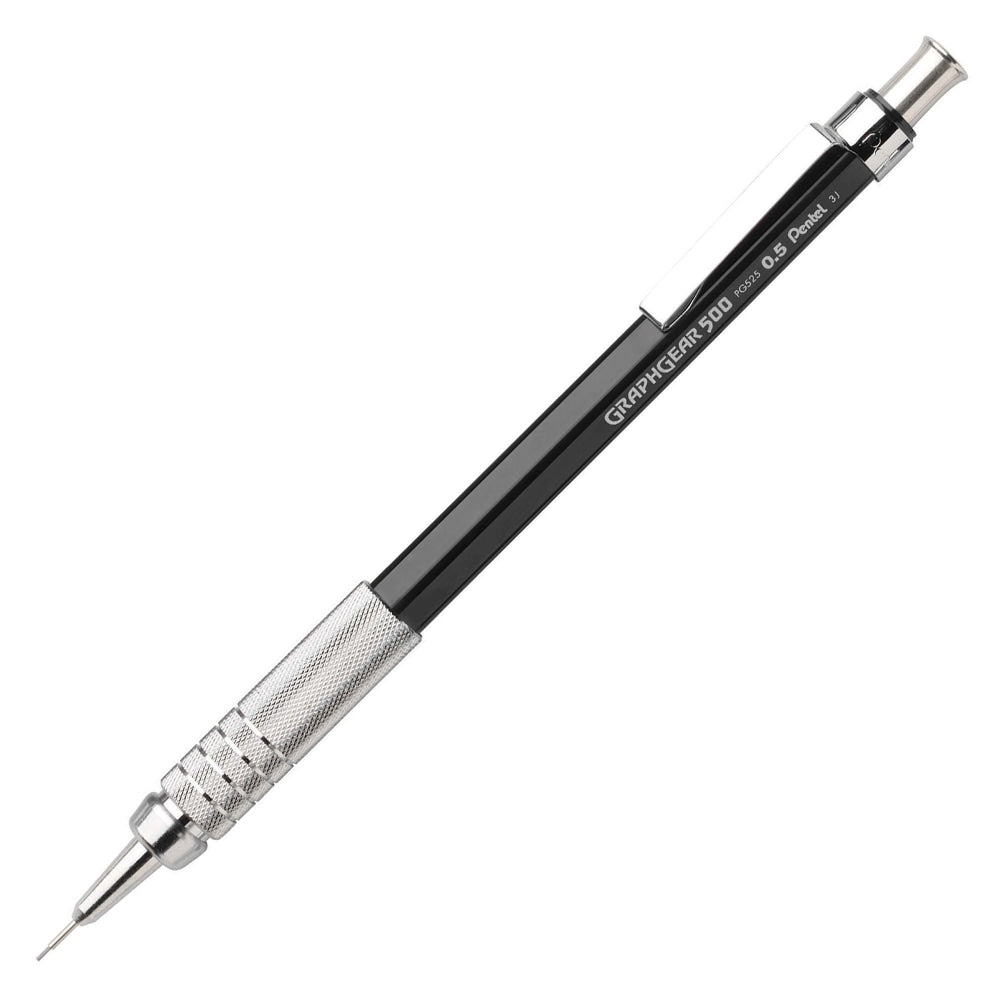 Pentel Graph Gear 500 Automatic Drafting Pencils, 0.5 mm, Black Barrel