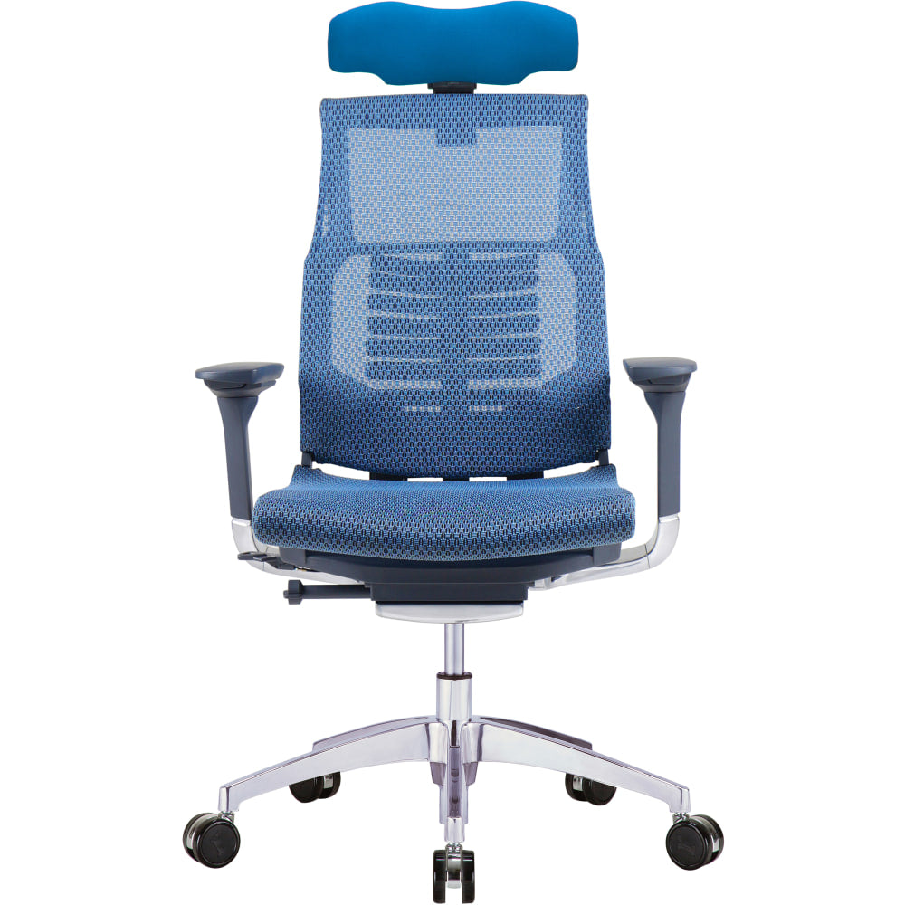 Raynor Powerfit Ergonomic Mesh High-Back Executive Office Chair, Blue/Black