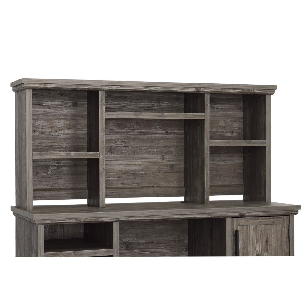 Sauder Aspen Post 59inW Hutch, Pebble Pine