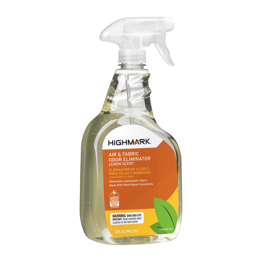 Highmark Air & Fabric Odor Eliminator, Lemon Scent, 32 Oz