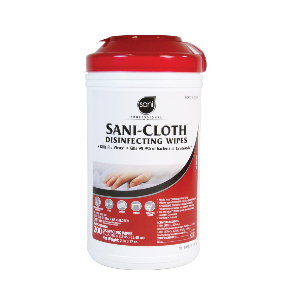 Sani-Cloth Disinfecting Wipes - Wipe - 7.50in Width x 5.40in Length - 200 / Each - White