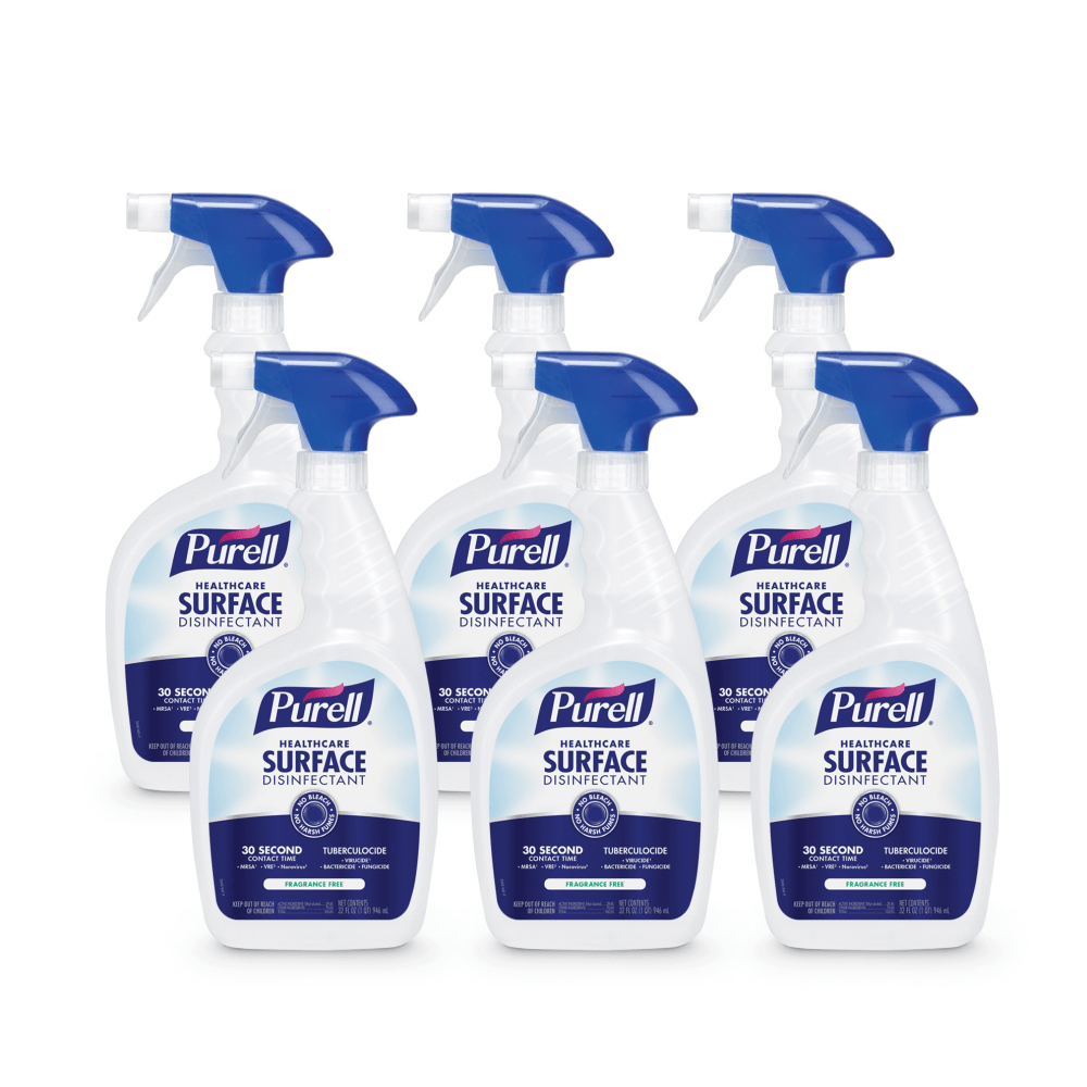 Purell Healthcare Surface Disinfectant Spray, 32 Oz, Case Of 6 Bottles