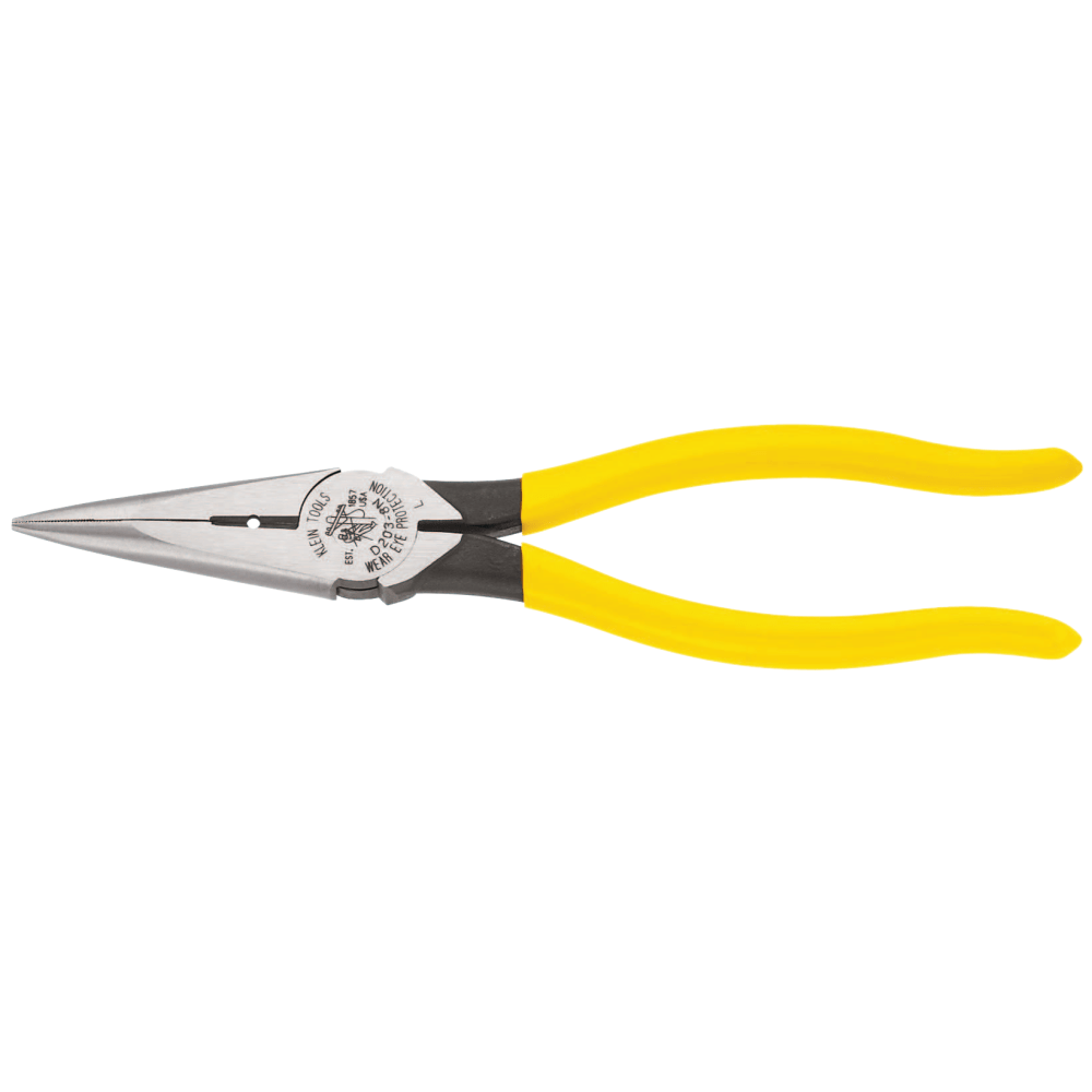 Heavy-Duty Long Nose Pliers, Alloy Steel, 8 7/16 in