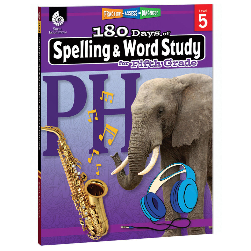 Shell Education 180 Days Of Spelling And Word Study, Grade 5