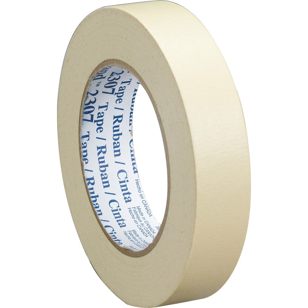 3M 2307 Masking Tape, 1 1/2in x 60 Yd., Natural, Case Of 24