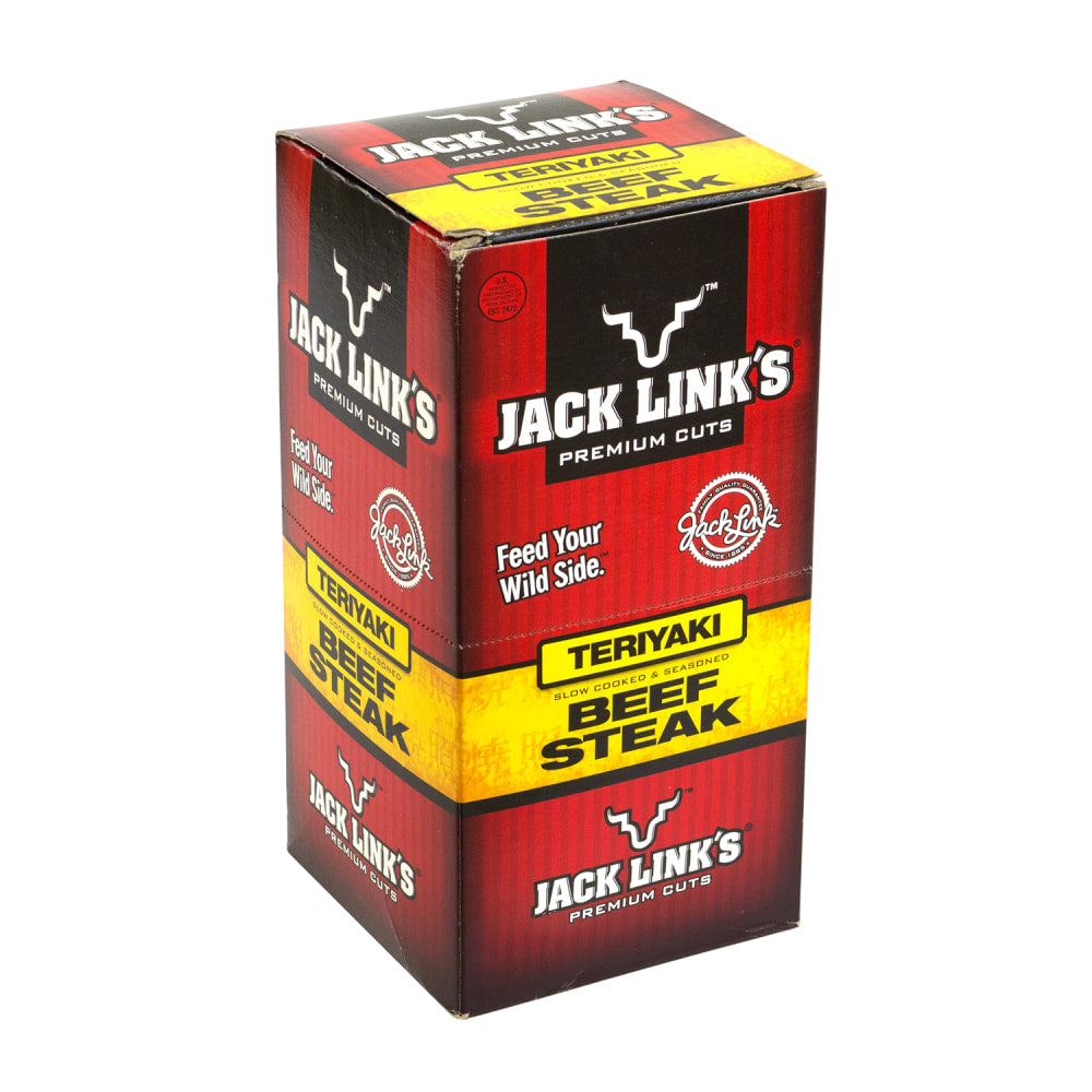 Jack Links Beef Steak, Teriyaki, 1 Oz, Pack Of 12