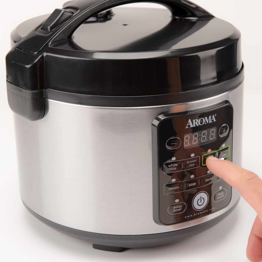 Aroma ARC-1120SBL Smart Carb Rice Cooker, 12-Cup