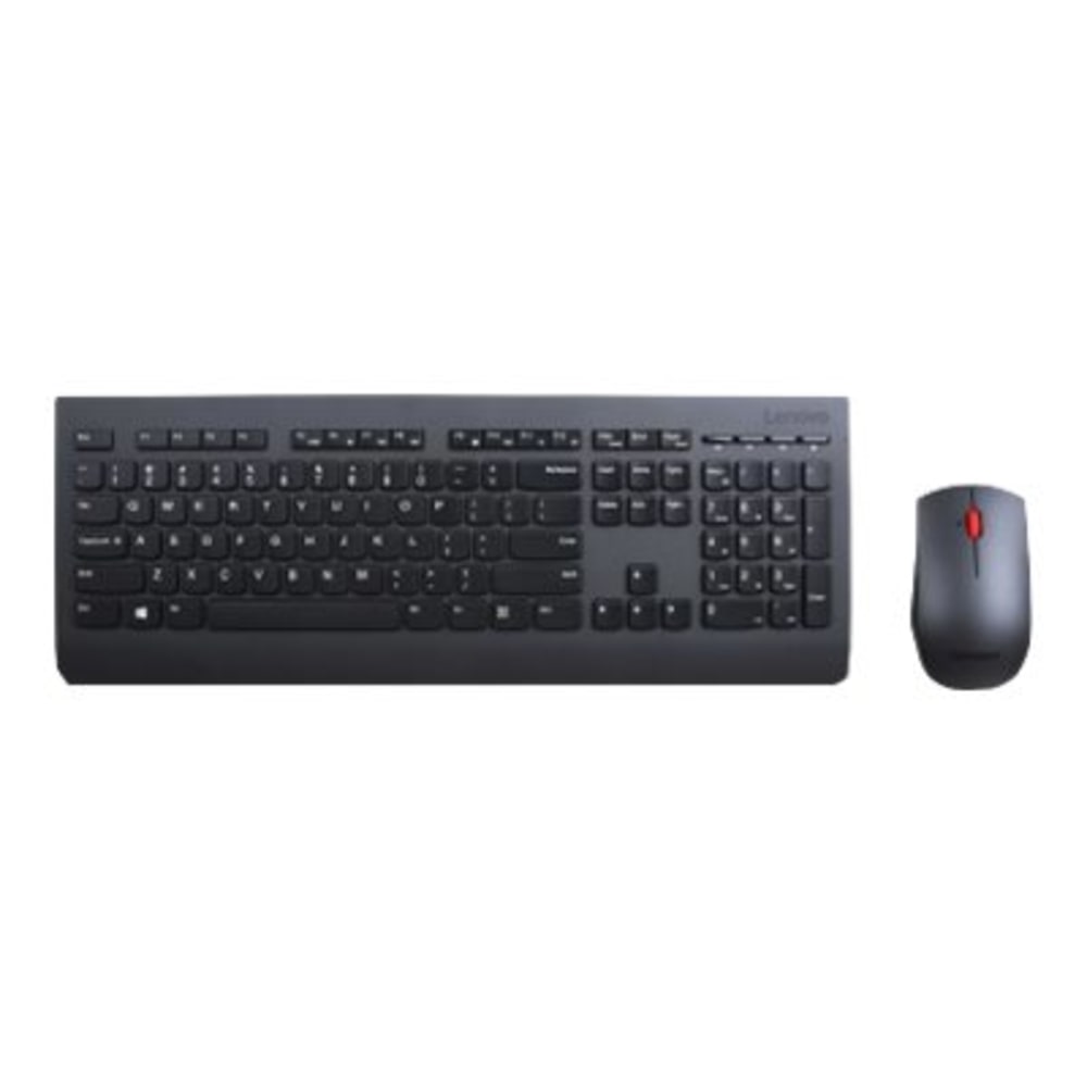 Lenovo Professional Combo - Keyboard and mouse set - wireless - 2.4 GHz - Canadian French