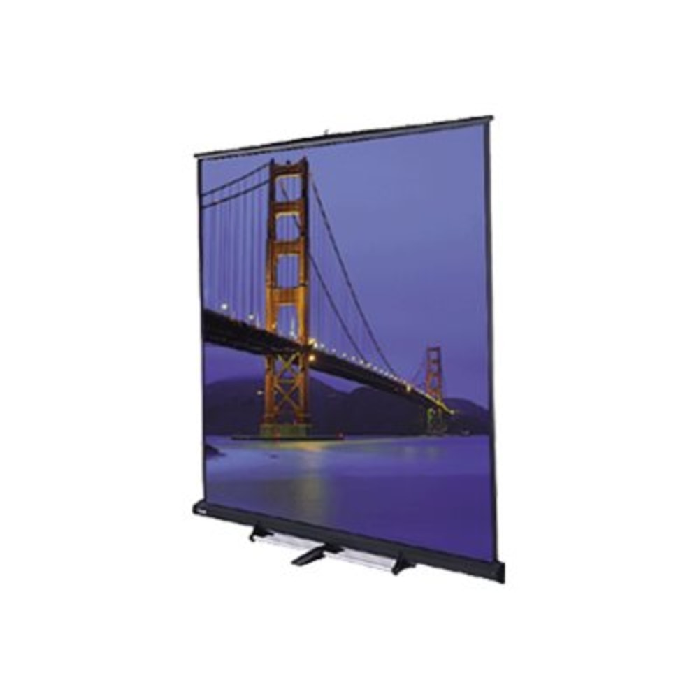 Da-Lite Floor Model C Video Format - Projection screen - ceiling mountable, wall mountable - 150in (150 in) - 4:3 - Matte White - black