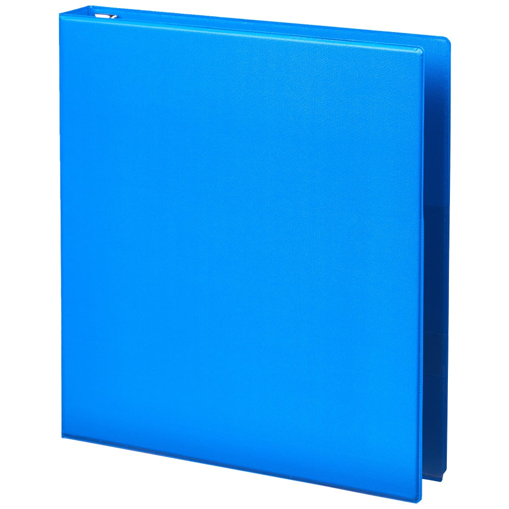 Office Depot Brand Heavy-Duty 3-Ring Binder, 1in D-Rings, 49% Recycled, Blue