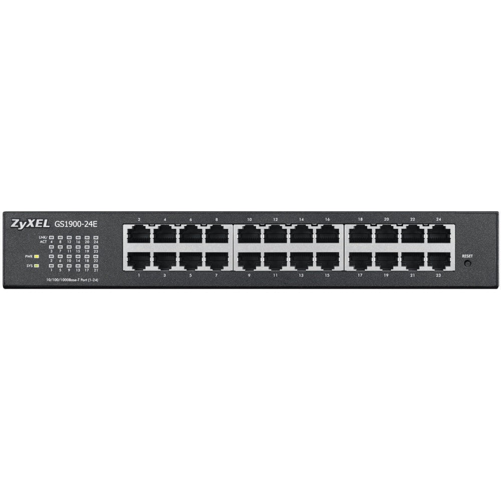 ZYXEL 24-Port GbE Smart Managed Switch - 24 Ports - Manageable - 10/100/1000Base-T - 2 Layer Supported - Twisted Pair - Desktop - Lifetime Limited Warranty