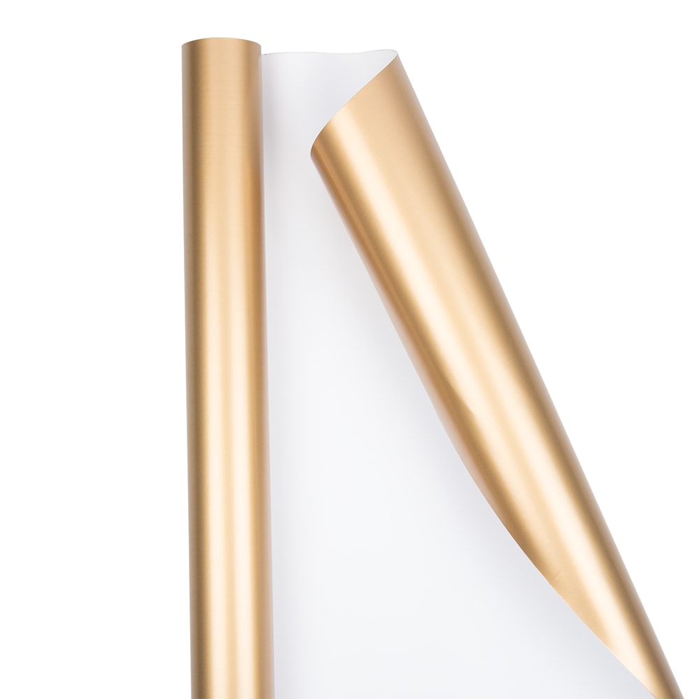 JAM Paper Wrapping Paper, 25 Sq Ft, Gold