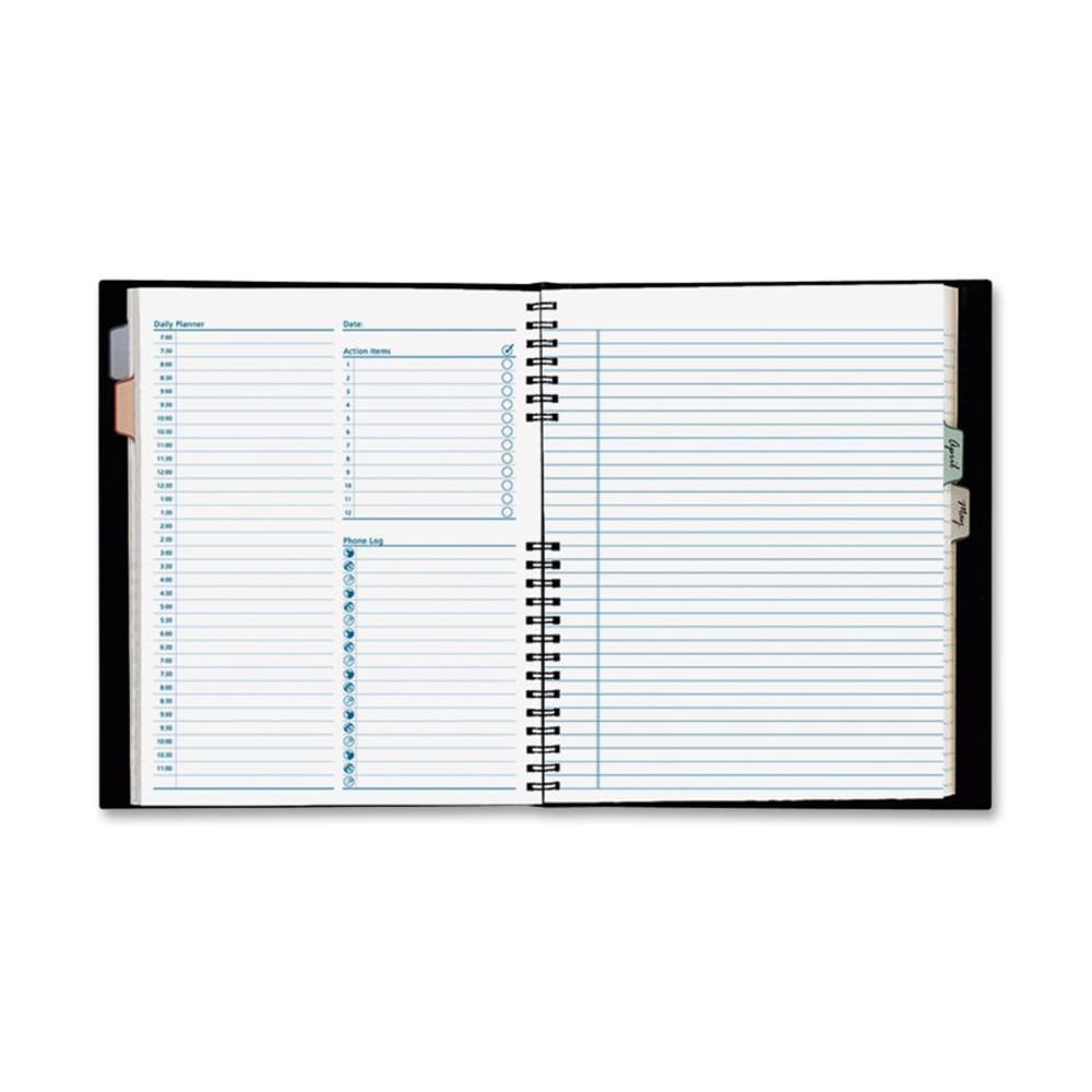 Blueline NotePro And Graphics Notebook, 7 7/16in x 9 1/2in, Black