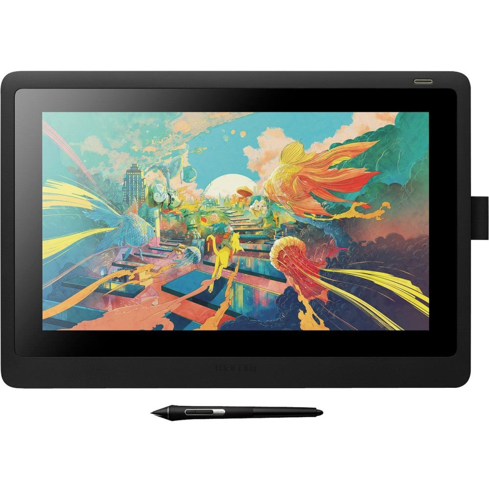 Wacom Cintiq 16 Pen Display - Graphics Tablet - 15.6in LCD - 13.60in x 7.60in - Full HD Cable - 16.7 Million Colors - 8192 Pressure Level - Pen - HDMI - PC, Mac - Black