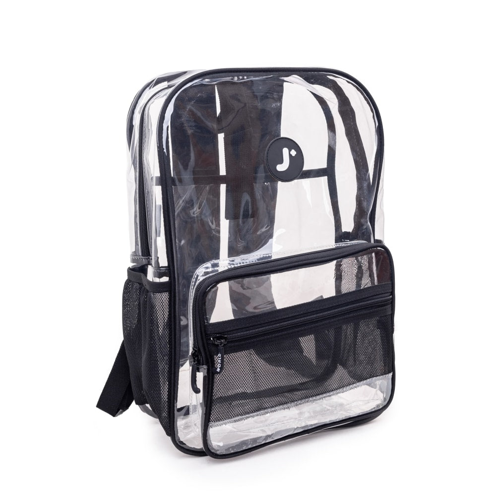 J World Laptop Backpack With 16.1in Laptop Pocket, Clear