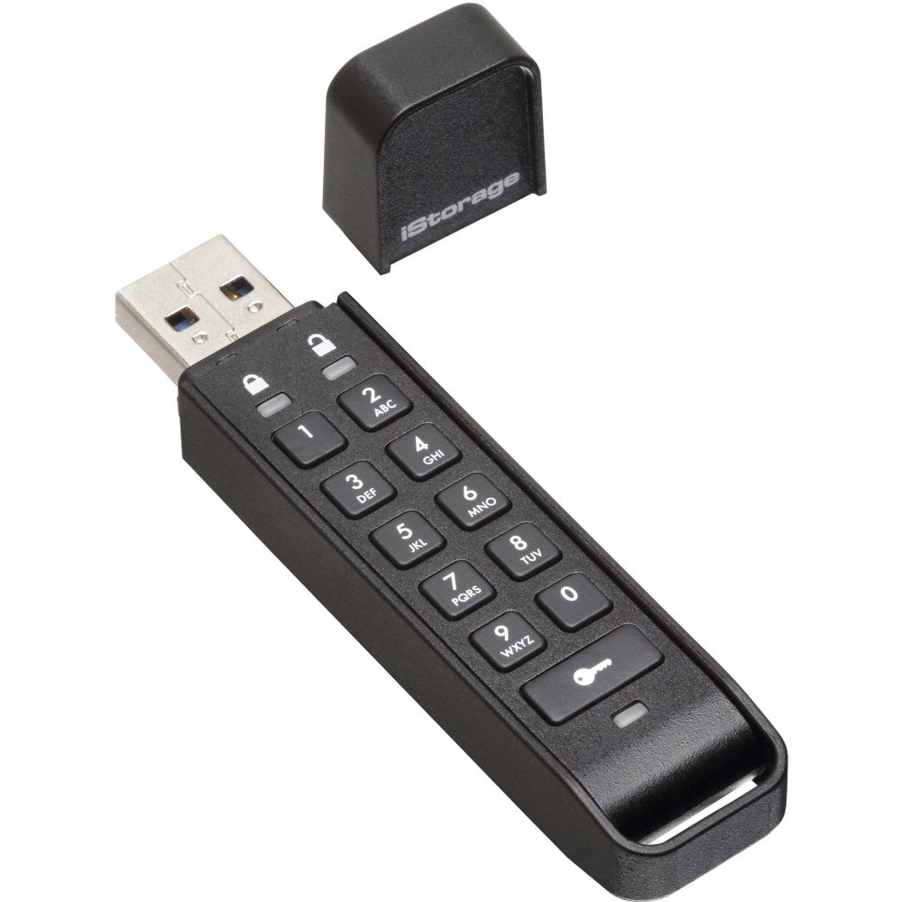 iStorage datAshur Personal2 USB 3.0 64GB Secure Flash Drive, Black