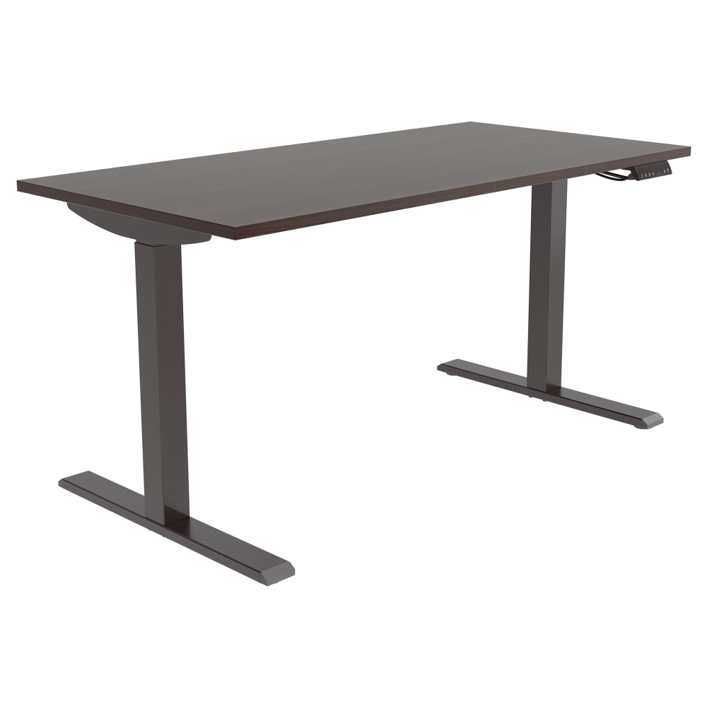 Realspace Magellan Performance Electric 60inW Height-Adjustable Standing Desk, Espresso