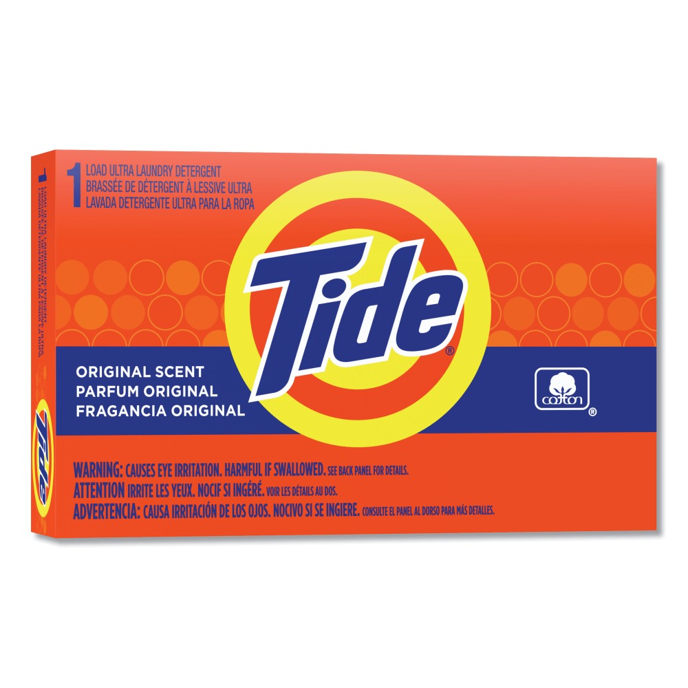 Tide Powder Laundry Detergent Vending Box, 1.5 Oz, Pack Of 156 Boxes