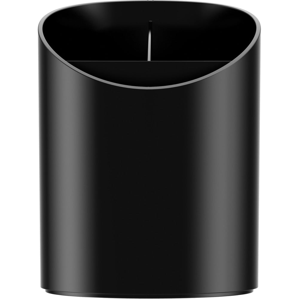 Deflecto Sustainable Office Recycled Large Pencil Cup - 5.6in x 4.4in x 4.4in - 1 Each - Black