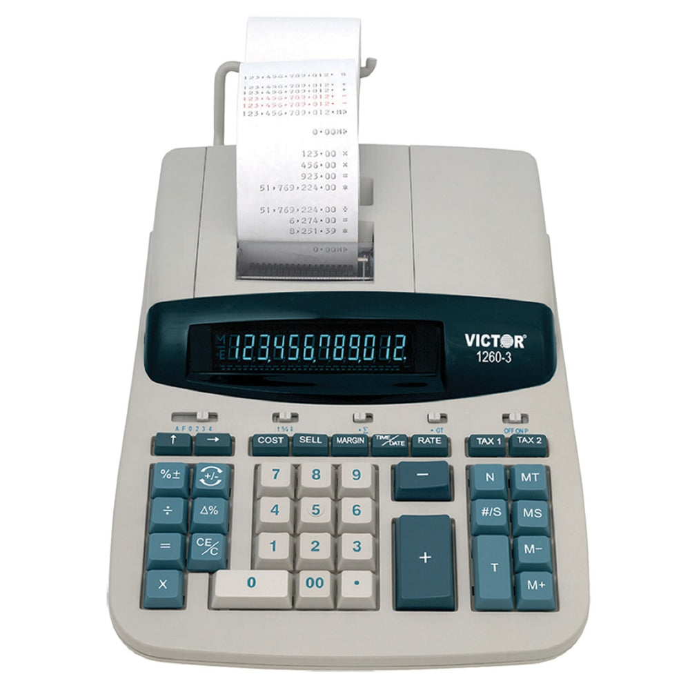 Victor 1260-3 Heavy-Duty Commercial Printing Calculator