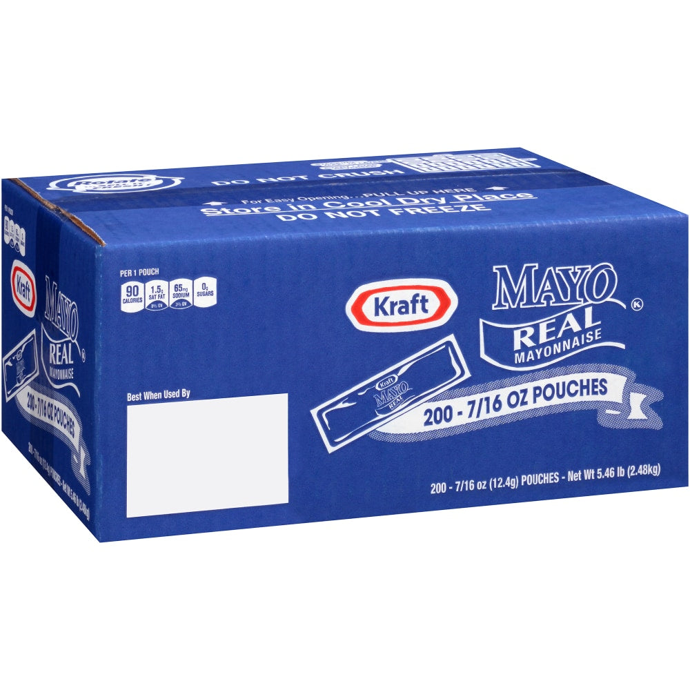 Kraft Foods Real Mayonnaise Packets, Pack Of 200 Packets