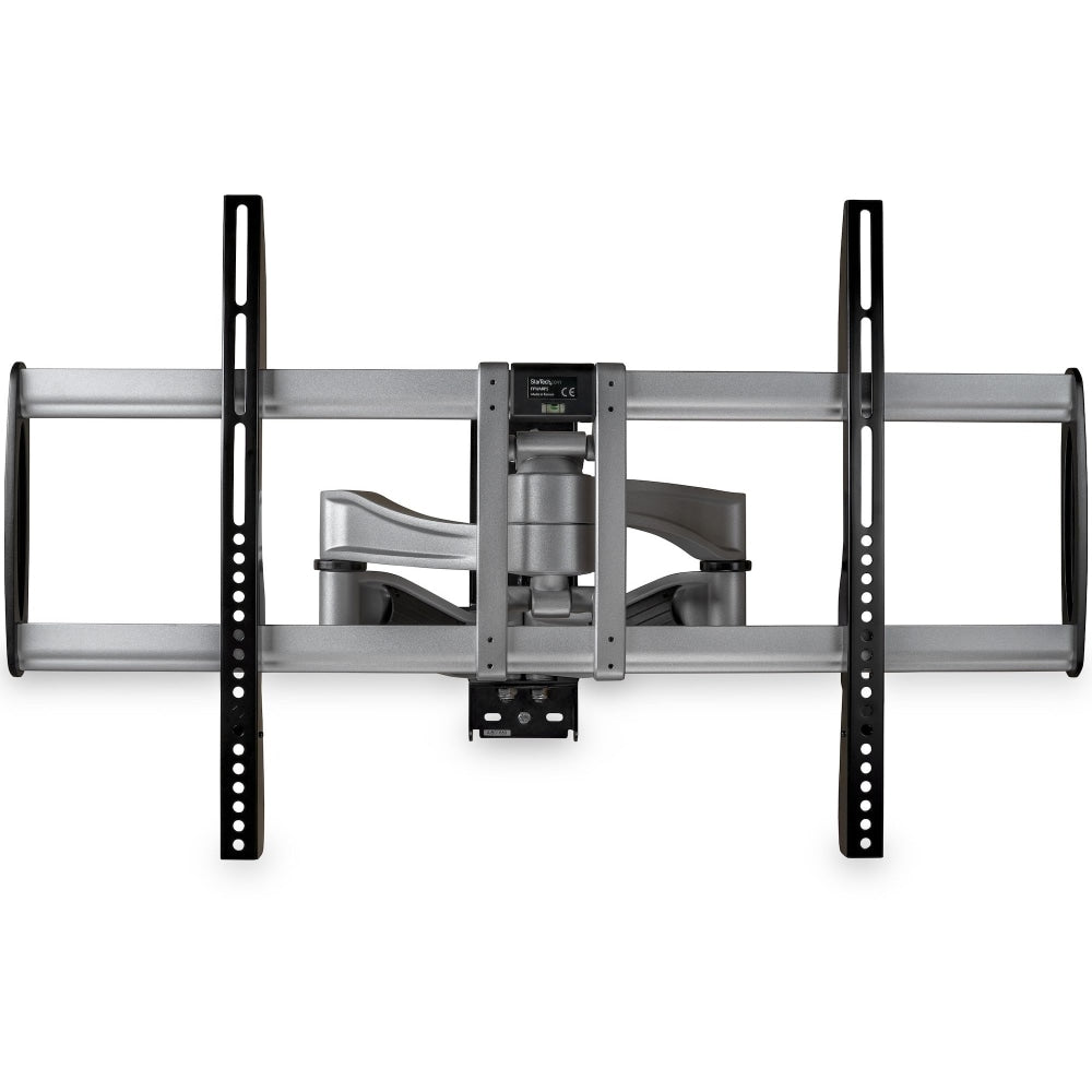 StarTech.com Full Motion TV Wall Mount for 32in-75in VESA Display, Heavy Duty Articulating Adjustable Large TV Wall Mount Bracket, Silver