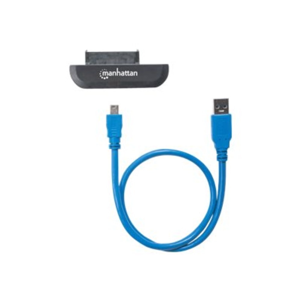 Manhattan USB-A to SATA 2.5in Adapter Cable, 42cm, Male to Male, 5 Gbps (USB 3.2 Gen1 aka USB 3.0), Supports 48-bit LBA, SuperSpeed USB, Three Year Warranty, Blister - Storage controller - SATA 6Gb/s - USB 3.0