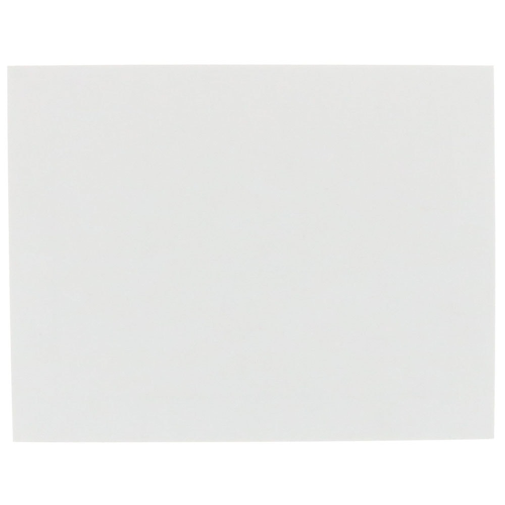 JAM Paper Blank Note Cards, 4 1/4in x 5 1/2in, White, Pack Of 100