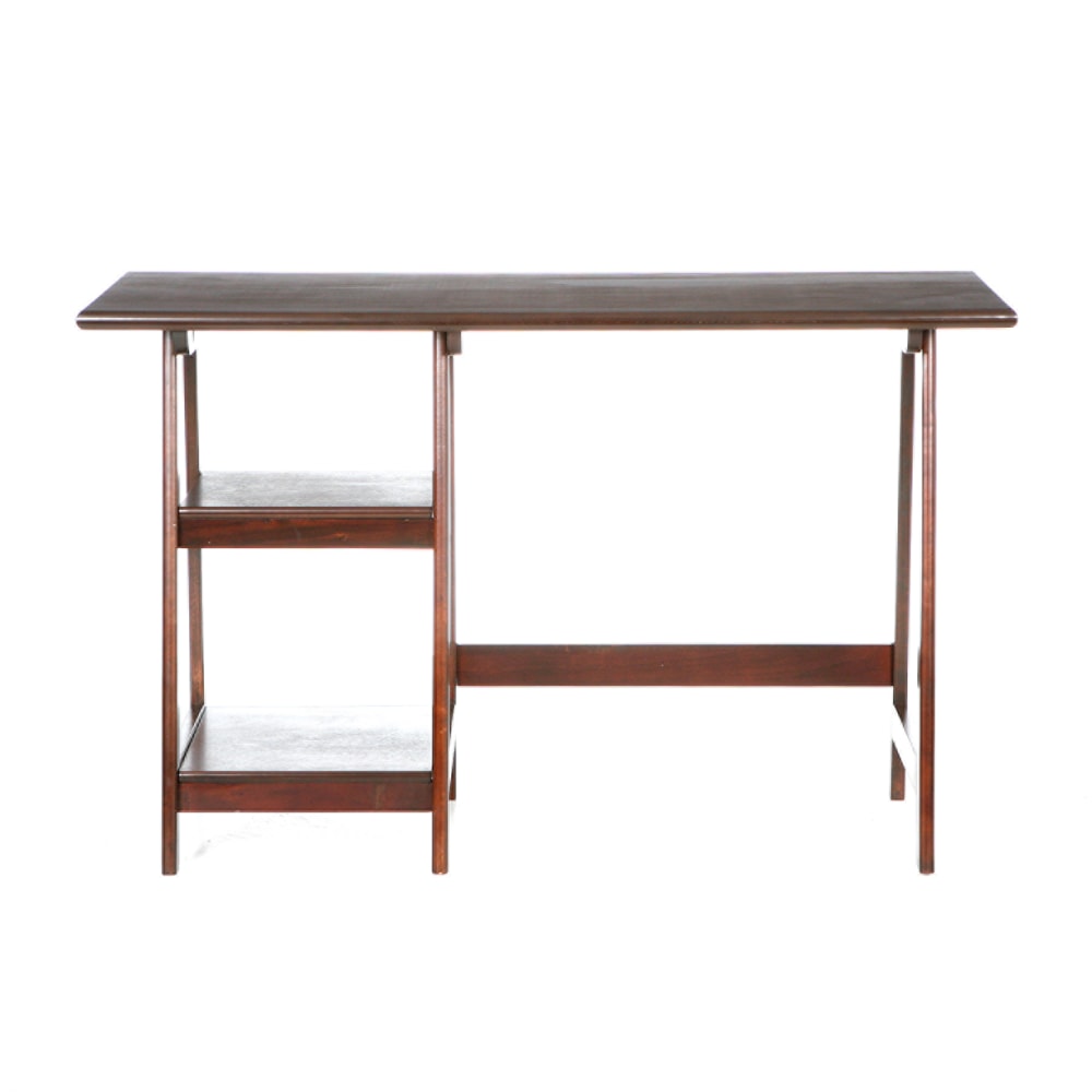 SEI Furniture Langston 47inW Straight Computer Desk, Espresso