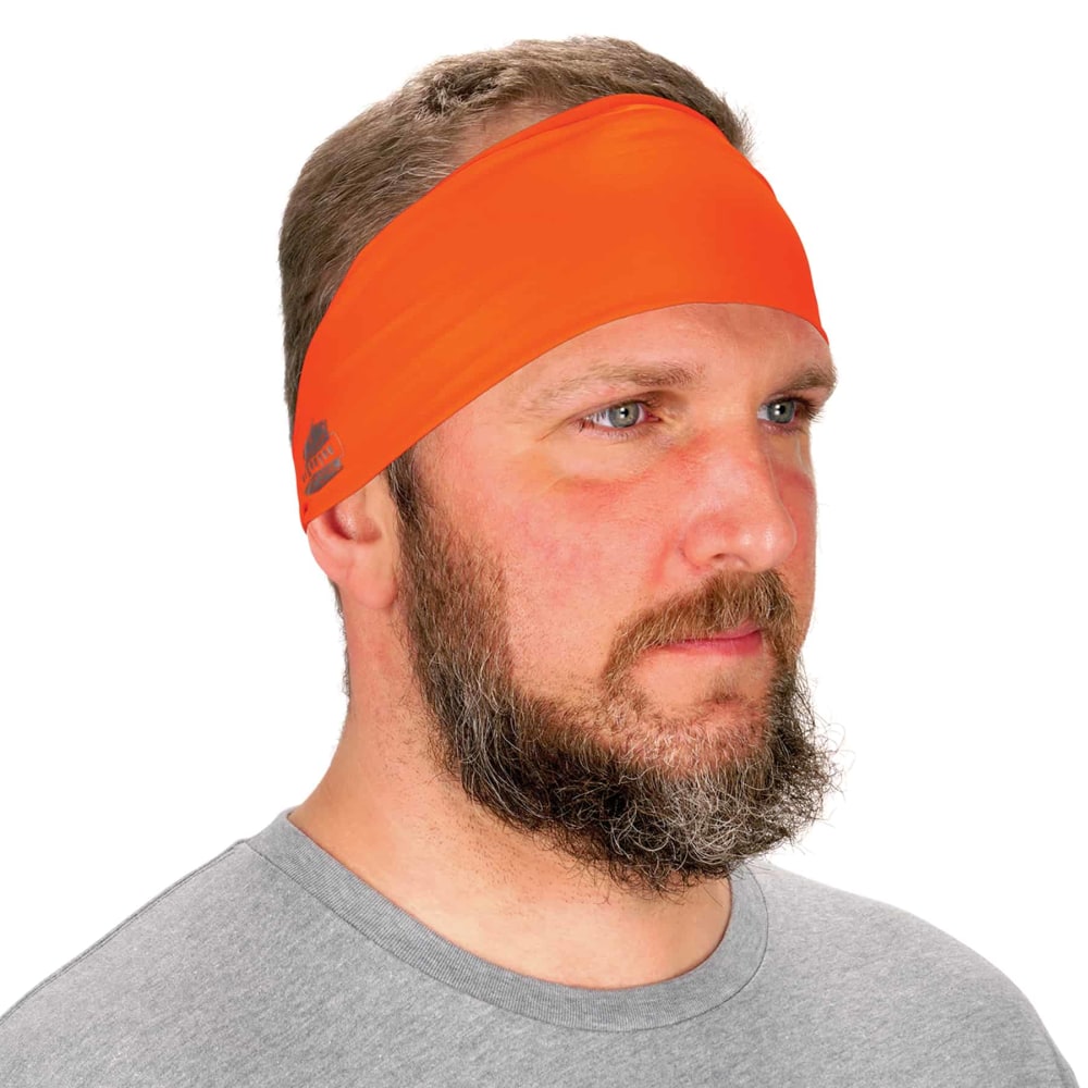 Ergodyne Chill-Its 6634 Cooling Headband, One Size, Orange