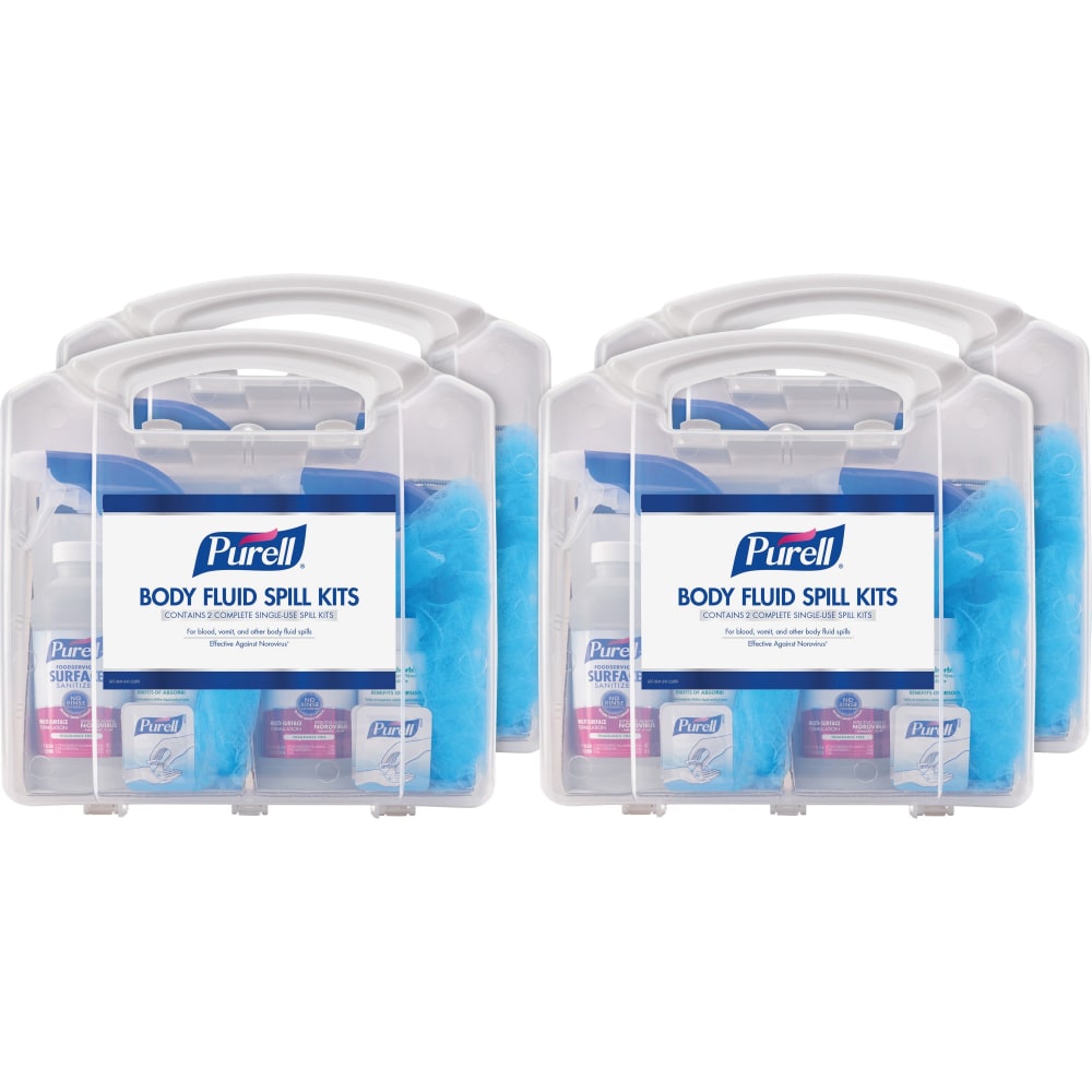 PURELL Body Fluid Spill Kit - White, Clear - 8 / Carton