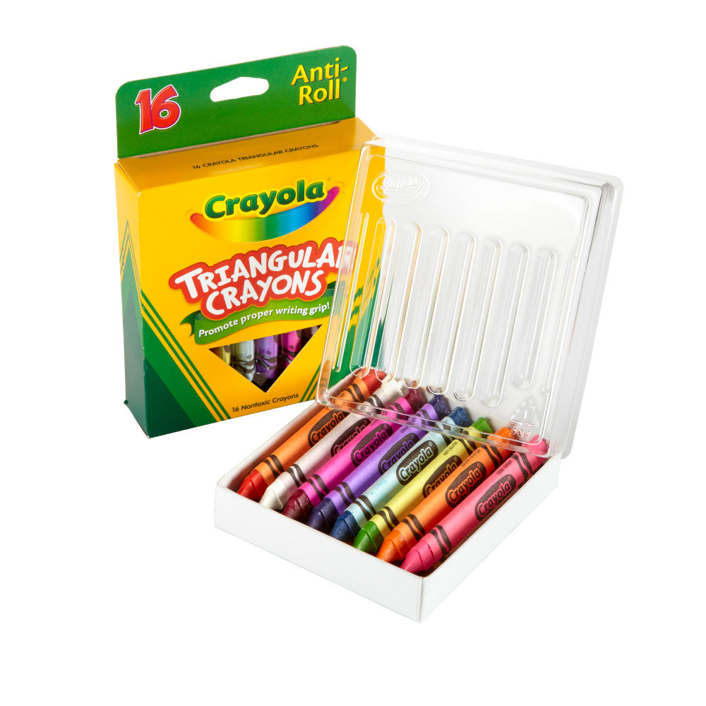 Crayola Triangular Crayons, Box of 16