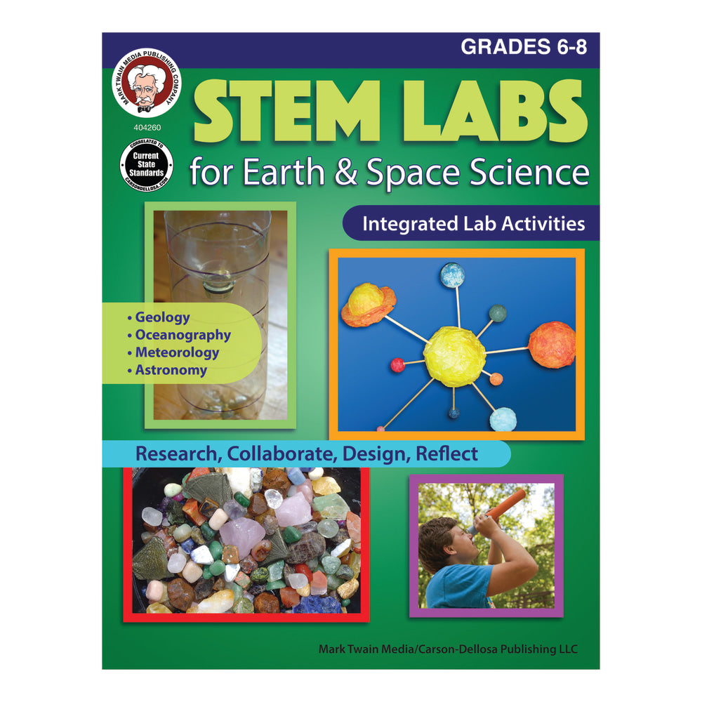 Mark Twain Media STEM Labs For Earth & Space Science, Grades 6-8