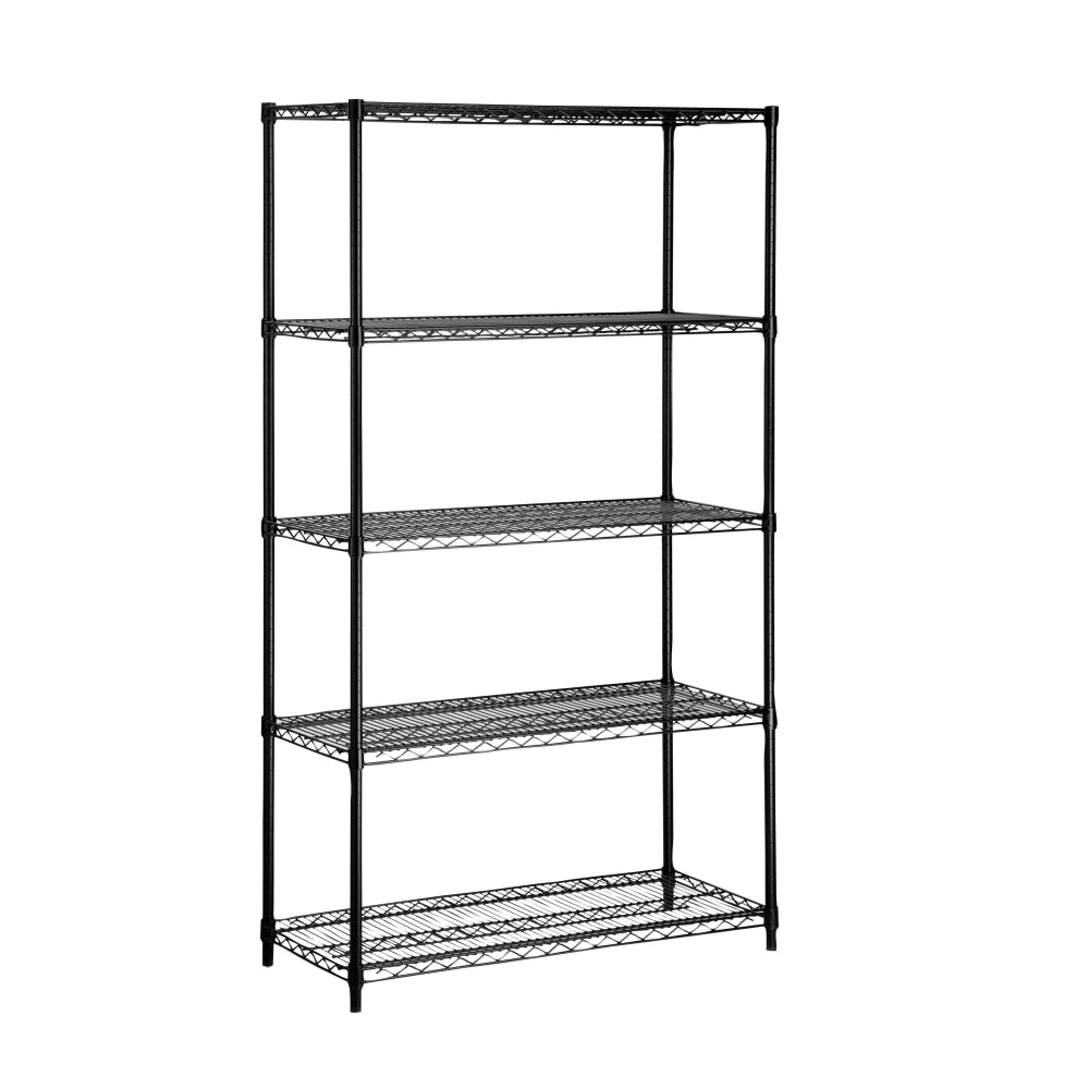 Honey-Can-Do Urban Steel Adjustable Industrial Shelving Unit, 5-Tier, Black